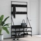 vidaXL Perchero con zapatero negro 100x40x184 cm vidaXL Perchero con zapatero negro 100x40x184 cm