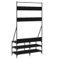vidaXL Perchero con zapatero negro 100x40x184 cm vidaXL Perchero con zapatero negro 100x40x184 cm