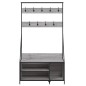 vidaXL Perchero con zapatero gris Sonoma 100x41x184 cm vidaXL Perchero con zapatero gris Sonoma 100x41x184 cm