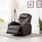 vidaXL Sillón de masaje mecedora de cuero sintético marrón vidaXL Sillón de masaje mecedora de cuero sintético marrón