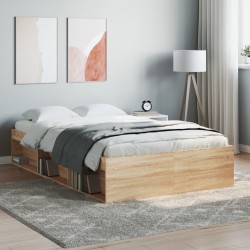 vidaXL Estructura de cama roble Sonoma 120x200 cm