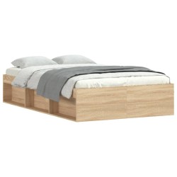vidaXL Estructura de cama roble Sonoma 120x200 cm