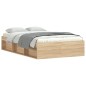 vidaXL Estructura de cama roble Sonoma 120x200 cm