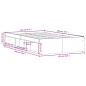 vidaXL Estructura de cama roble ahumado 120x200 cm vidaXL Estructura de cama roble ahumado 120x200 cm