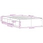 vidaXL Estructura de cama roble Sonoma 120x200 cm
