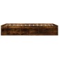 vidaXL Estructura de cama roble ahumado 140x200 cm vidaXL Estructura de cama roble ahumado 140x200 cm
