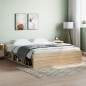 vidaXL Estructura de cama roble Sonoma 150x200 cm vidaXL Estructura de cama roble Sonoma 150x200 cm