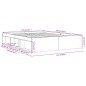 vidaXL Estructura de cama roble Sonoma 150x200 cm vidaXL Estructura de cama roble Sonoma 150x200 cm