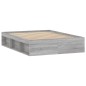 vidaXL Estructura de cama de matrimonio Sonoma gris 135x190 cm vidaXL Estructura de cama de matrimonio Sonoma gris 135x190 cm