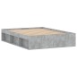 vidaXL Estructura de cama de matrimonio gris cemento 135x190 cm vidaXL Estructura de cama de matrimonio gris cemento 135x190 cm