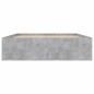 vidaXL Estructura de cama de matrimonio gris cemento 135x190 cm vidaXL Estructura de cama de matrimonio gris cemento 135x190 cm