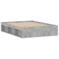 vidaXL Estructura de cama de matrimonio gris cemento 135x190 cm vidaXL Estructura de cama de matrimonio gris cemento 135x190 cm