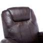 vidaXL Sillón de masaje mecedora de cuero sintético marrón vidaXL Sillón de masaje mecedora de cuero sintético marrón