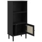 vidaXL Estantería SENJA aspecto ratán madera pino negro 60x35x130 cm vidaXL Estantería SENJA aspecto ratán madera pino negro 60x35x130 cm