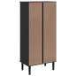 vidaXL Estantería SENJA aspecto ratán madera pino negro 60x35x130 cm vidaXL Estantería SENJA aspecto ratán madera pino negro 60x35x130 cm