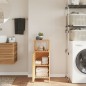vidaXL Armario de baño con estante bambú 36x33x87 cm