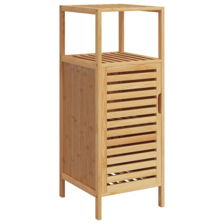 vidaXL Armario de baño con estante bambú 36x33x87 cm