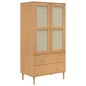 vidaXL Armario SENJA aspecto de ratán madera pino marrón 90x55x175 cm vidaXL Armario SENJA aspecto de ratán madera pino marrón 90x55x175 cm