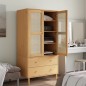 vidaXL Armario SENJA aspecto de ratán madera pino marrón 90x55x175 cm vidaXL Armario SENJA aspecto de ratán madera pino marrón 90x55x175 cm