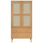 vidaXL Armario SENJA aspecto de ratán madera pino marrón 90x55x175 cm vidaXL Armario SENJA aspecto de ratán madera pino marrón 90x55x175 cm