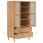 vidaXL Armario SENJA aspecto de ratán madera pino marrón 90x55x175 cm vidaXL Armario SENJA aspecto de ratán madera pino marrón 90x55x175 cm