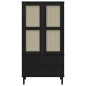 vidaXL Armario SENJA aspecto de ratán madera pino negro 90x55x175 cm vidaXL Armario SENJA aspecto de ratán madera pino negro 90x55x175 cm