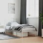 vidaXL Estructura de cama de metal con cabecero blanco 90x190 cm vidaXL Estructura de cama de metal con cabecero blanco 90x190 cm
