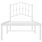 vidaXL Estructura de cama de metal con cabecero blanco 90x190 cm vidaXL Estructura de cama de metal con cabecero blanco 90x190 cm