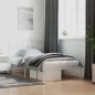 vidaXL Estructura de cama de metal con cabecero blanco 100x190 cm vidaXL Estructura de cama de metal con cabecero blanco 100x190 cm