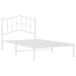 vidaXL Estructura de cama de metal con cabecero blanco 100x190 cm vidaXL Estructura de cama de metal con cabecero blanco 100x190 cm