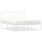 vidaXL Estructura de cama con cabecero metal blanca 140x200 cm vidaXL Estructura de cama con cabecero metal blanca 140x200 cm