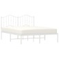 vidaXL Estructura de cama con cabecero metal blanca 140x200 cm vidaXL Estructura de cama con cabecero metal blanca 140x200 cm