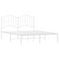 vidaXL Estructura de cama con cabecero metal blanca 140x200 cm vidaXL Estructura de cama con cabecero metal blanca 140x200 cm