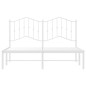 vidaXL Estructura de cama con cabecero metal blanca 140x200 cm vidaXL Estructura de cama con cabecero metal blanca 140x200 cm
