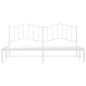 vidaXL Estructura de cama con cabecero metal blanca 200x200 cm vidaXL Estructura de cama con cabecero metal blanca 200x200 cm