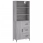 vidaXL Aparador alto madera contrachapada gris sonoma 69,5x34x180 cm vidaXL Aparador alto madera contrachapada gris sonoma 69,5x34x180 cm
