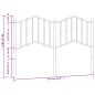 vidaXL Cabecero de metal blanco 135 cm vidaXL Cabecero de metal blanco 135 cm