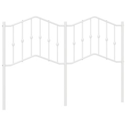 vidaXL Cabecero de metal blanco 150 cm