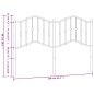 vidaXL Cabecero de metal blanco 150 cm