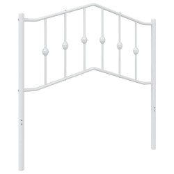 vidaXL Cabecero de metal blanco 90 cm