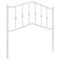 vidaXL Cabecero de metal blanco 90 cm vidaXL Cabecero de metal blanco 90 cm
