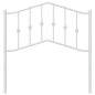 vidaXL Cabecero de metal blanco 90 cm vidaXL Cabecero de metal blanco 90 cm