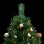 vidaXL Árbol de Navidad artificial con bisagras 150 LED y bolas 150 cm vidaXL Árbol de Navidad artificial con bisagras 150 LED y bolas 150 cm
