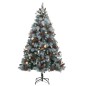 vidaXL Árbol de Navidad artificial con bisagras 300 LED y bolas 240 cm vidaXL Árbol de Navidad artificial con bisagras 300 LED y bolas 240 cm