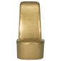 vidaXL Sillón con forma de zapato de tacón cuero sintético dorado vidaXL Sillón con forma de zapato de tacón cuero sintético dorado