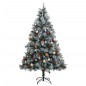 vidaXL Árbol de Navidad artificial con bisagras 300 LED y bolas 210 cm vidaXL Árbol de Navidad artificial con bisagras 300 LED y bolas 210 cm