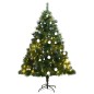 vidaXL Árbol de Navidad artificial con bisagras 300 LED y bolas 210 cm vidaXL Árbol de Navidad artificial con bisagras 300 LED y bolas 210 cm