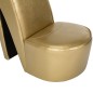 vidaXL Sillón con forma de zapato de tacón cuero sintético dorado vidaXL Sillón con forma de zapato de tacón cuero sintético dorado