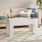 vidaXL Mesa de centro madera contrachapada blanco 101x49x52 cm vidaXL Mesa de centro madera contrachapada blanco 101x49x52 cm