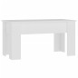 vidaXL Mesa de centro madera contrachapada blanco 101x49x52 cm vidaXL Mesa de centro madera contrachapada blanco 101x49x52 cm